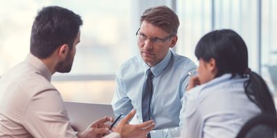 Business people at the meeting in office